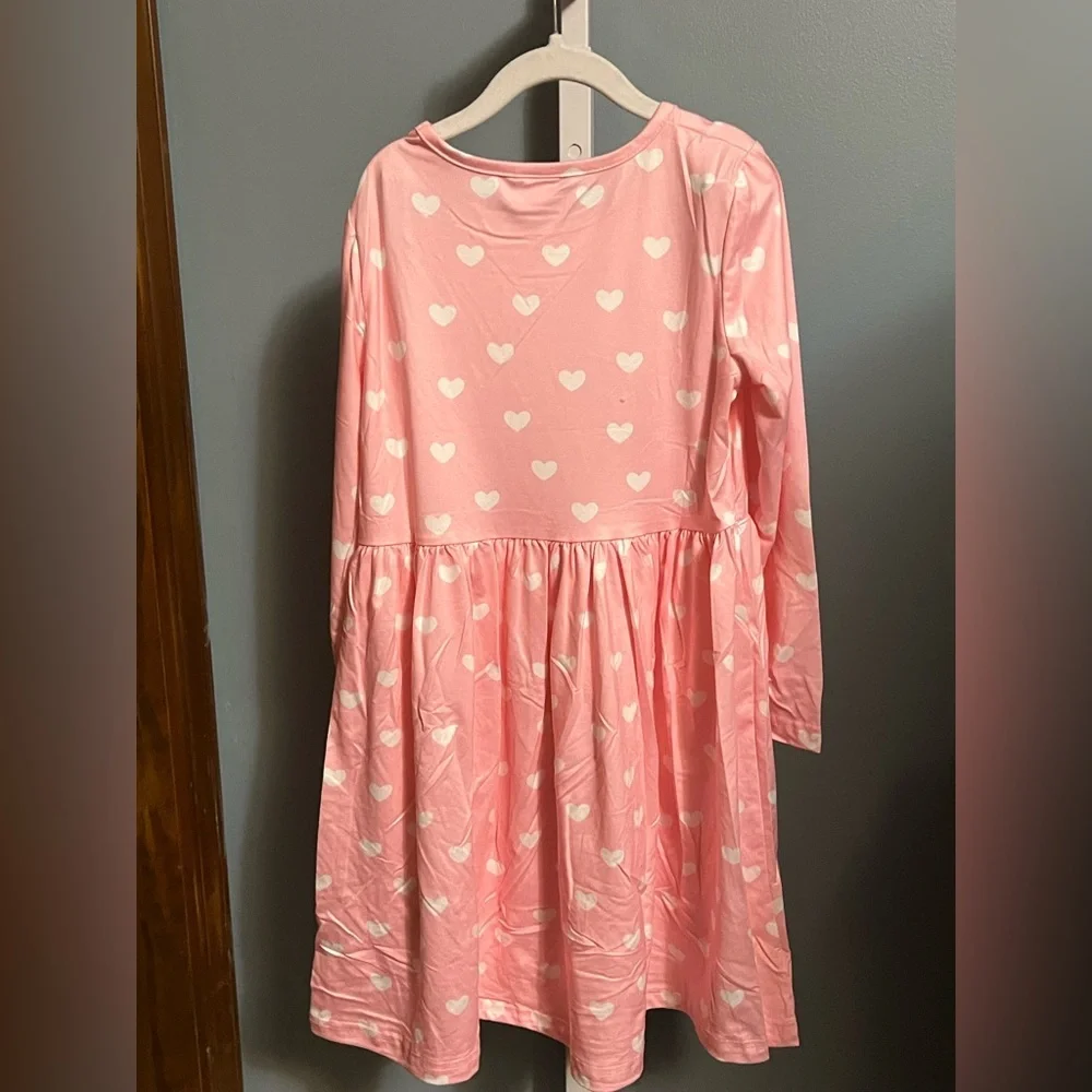 Pink Heart Casual Dress NWOT Boutique